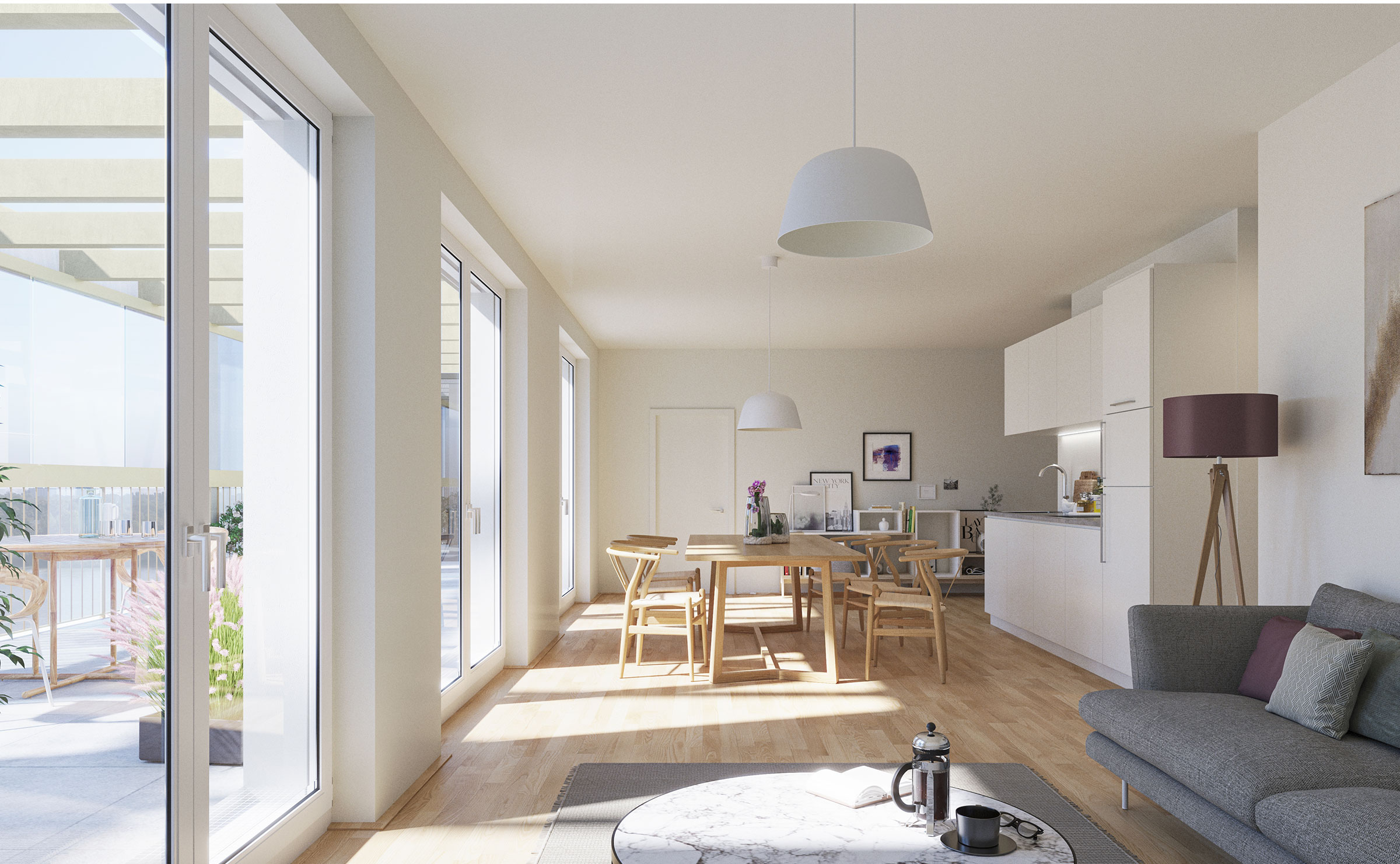 Die neue Dimension des Wohnens: Helle, lichtdurchflutete Räume mit viel Komfort und qualitätsvollen Detaillösungen